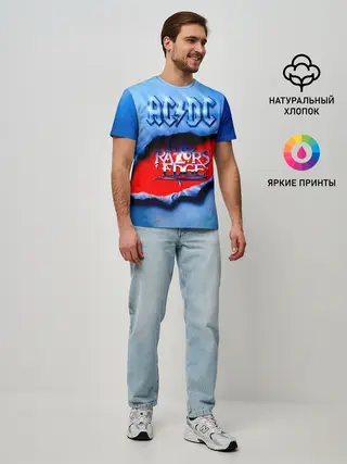 Мужская базовая футболка / AC/DC - The Razor’s Edge