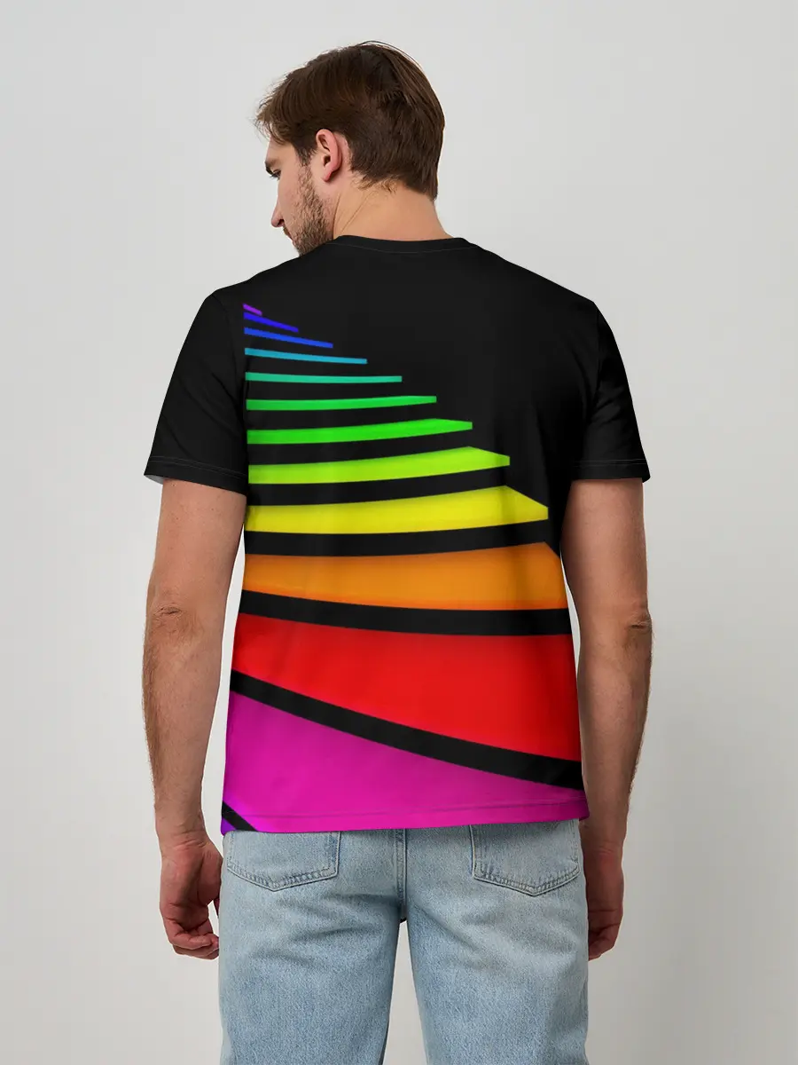 Мужская базовая футболка / Лестница