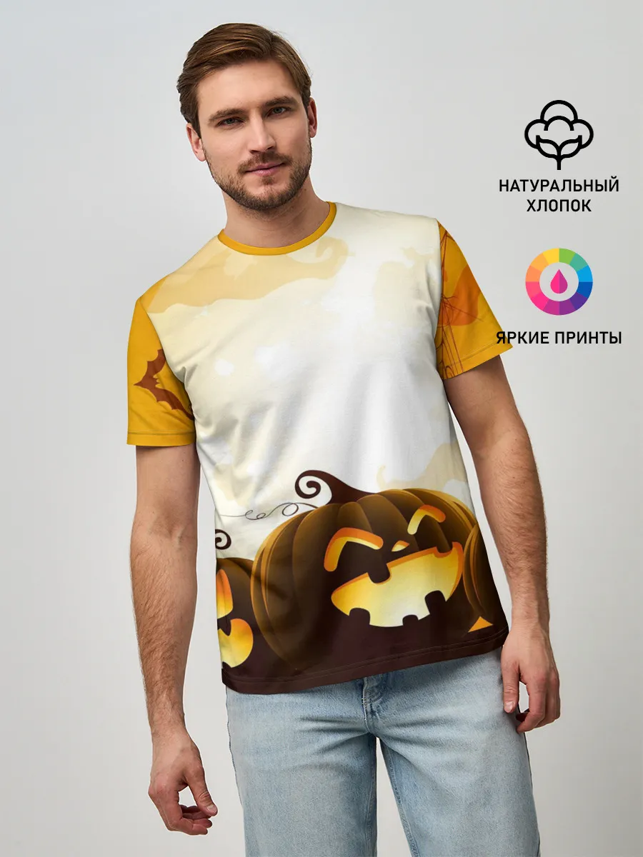Мужская базовая футболка / Тыквы