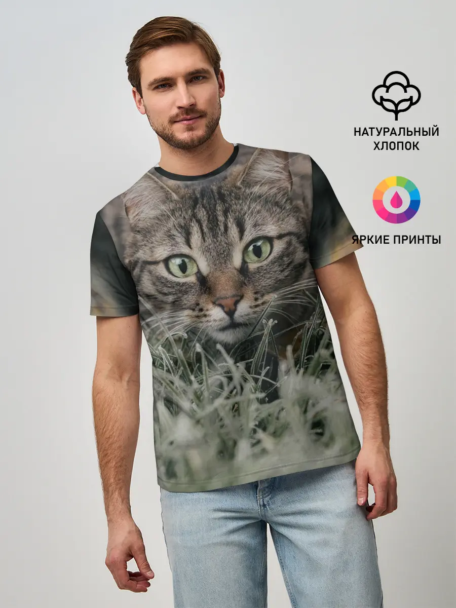Мужская базовая футболка / Кошка