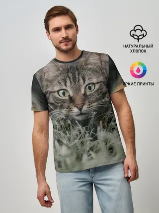 Мужская базовая футболка / Кошка