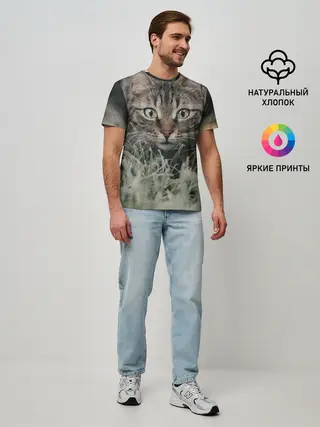 Мужская базовая футболка / Кошка