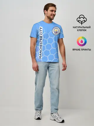 Мужская базовая футболка / MANCHESTER CITY / МАНЧЕСТЕР