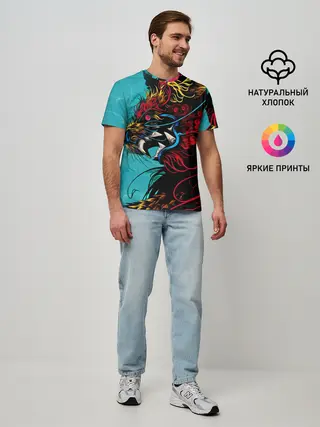 Мужская базовая футболка / Дракон | Dragon