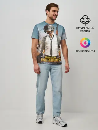 Мужская базовая футболка / PUBG