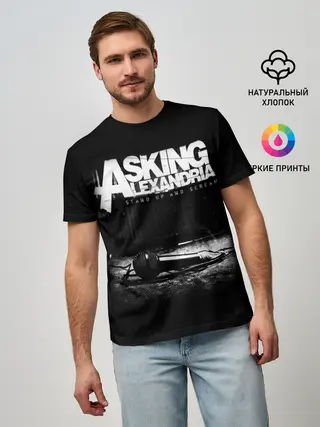Мужская базовая футболка / Asking Alexandria