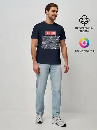Мужская базовая футболка / LONDON