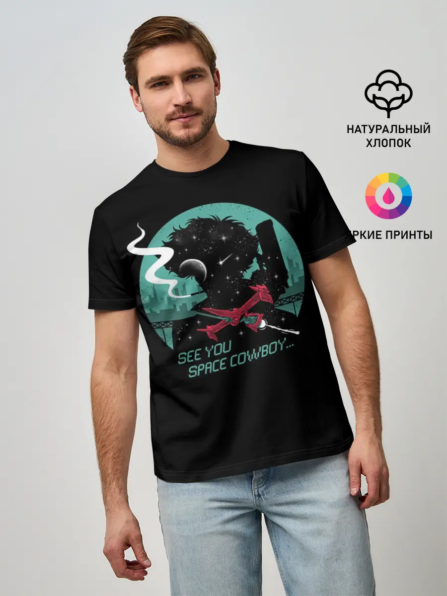 Мужская базовая футболка / Ковбой Бибоп