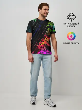 Мужская базовая футболка / MARSMELLO GRADIENT