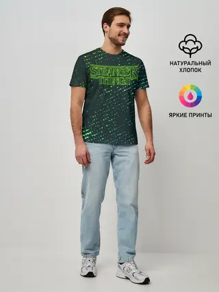 Мужская базовая футболка / ОЧЕНЬ СТРАННЫЕ ДЕЛА / STRANGER