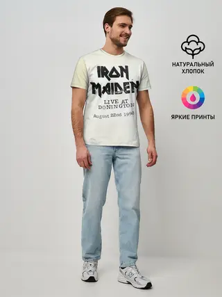 Мужская базовая футболка / Live at Donington - Iron Maiden