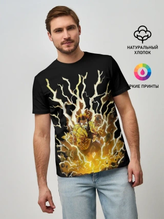 Мужская базовая футболка / Зиницу зеницу бог грома