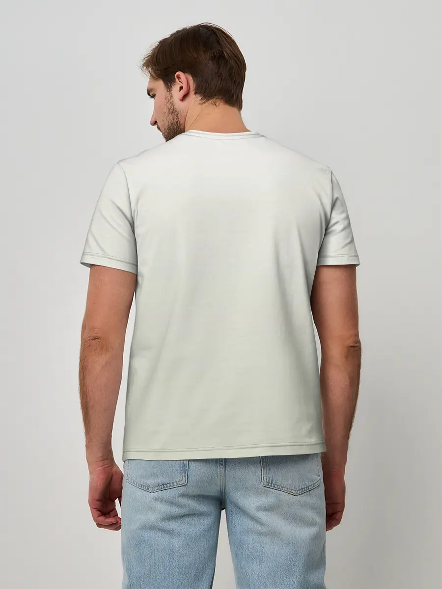 Мужская базовая футболка / Моритака и Шинта. БАКУМАН