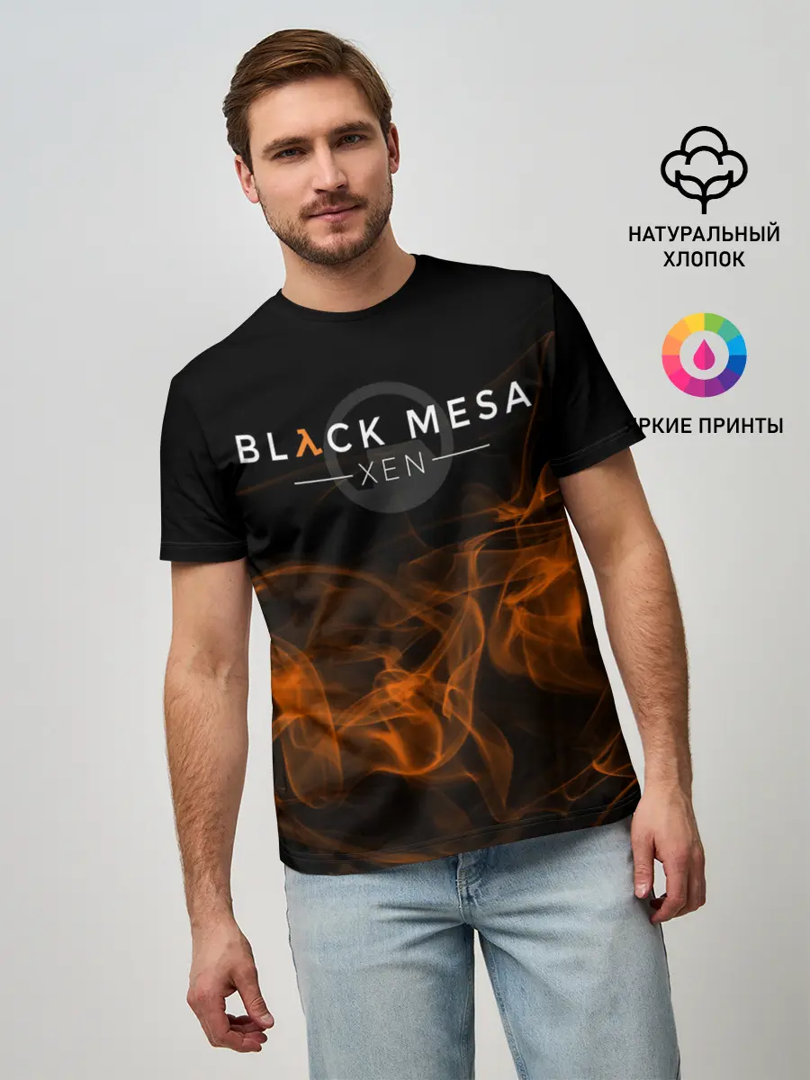 Мужская базовая футболка / HALF-LIFE - Black Mesa: XEN