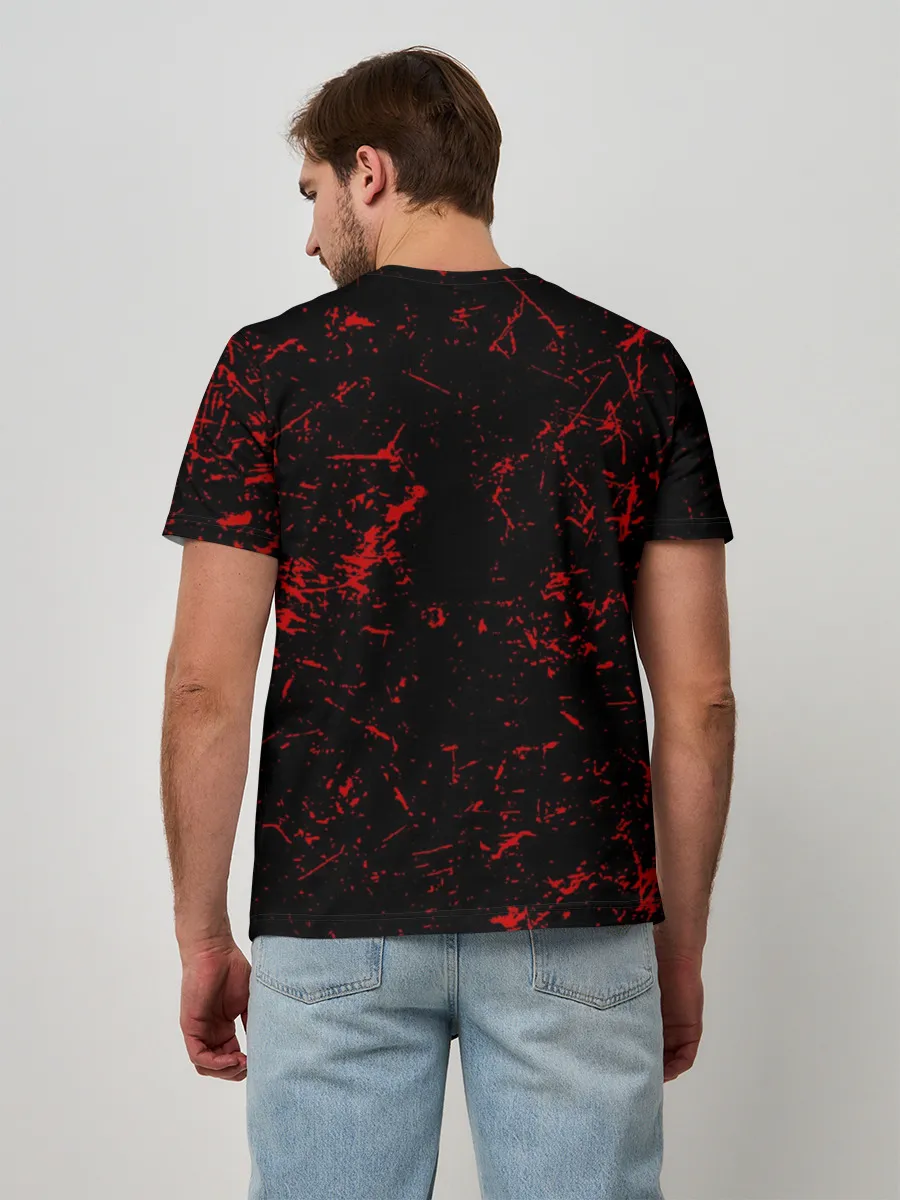 Мужская базовая футболка / Slipknot RED | Рок Слипкнот