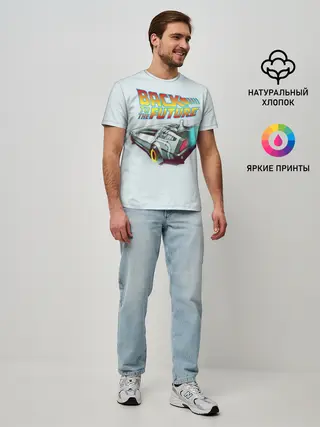 Мужская базовая футболка / Back to the future_4