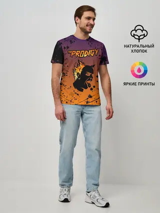 Мужская базовая футболка / THE PRODIGY | ПРОДИДЖИ
