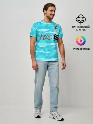 Мужская базовая футболка / LIVERPOOL выездная сезон 20/21