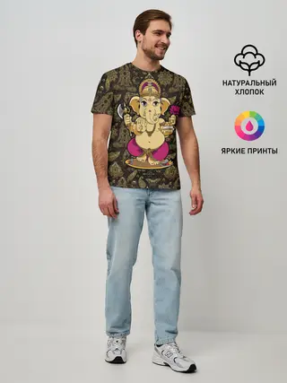 Мужская базовая футболка / Ganesha