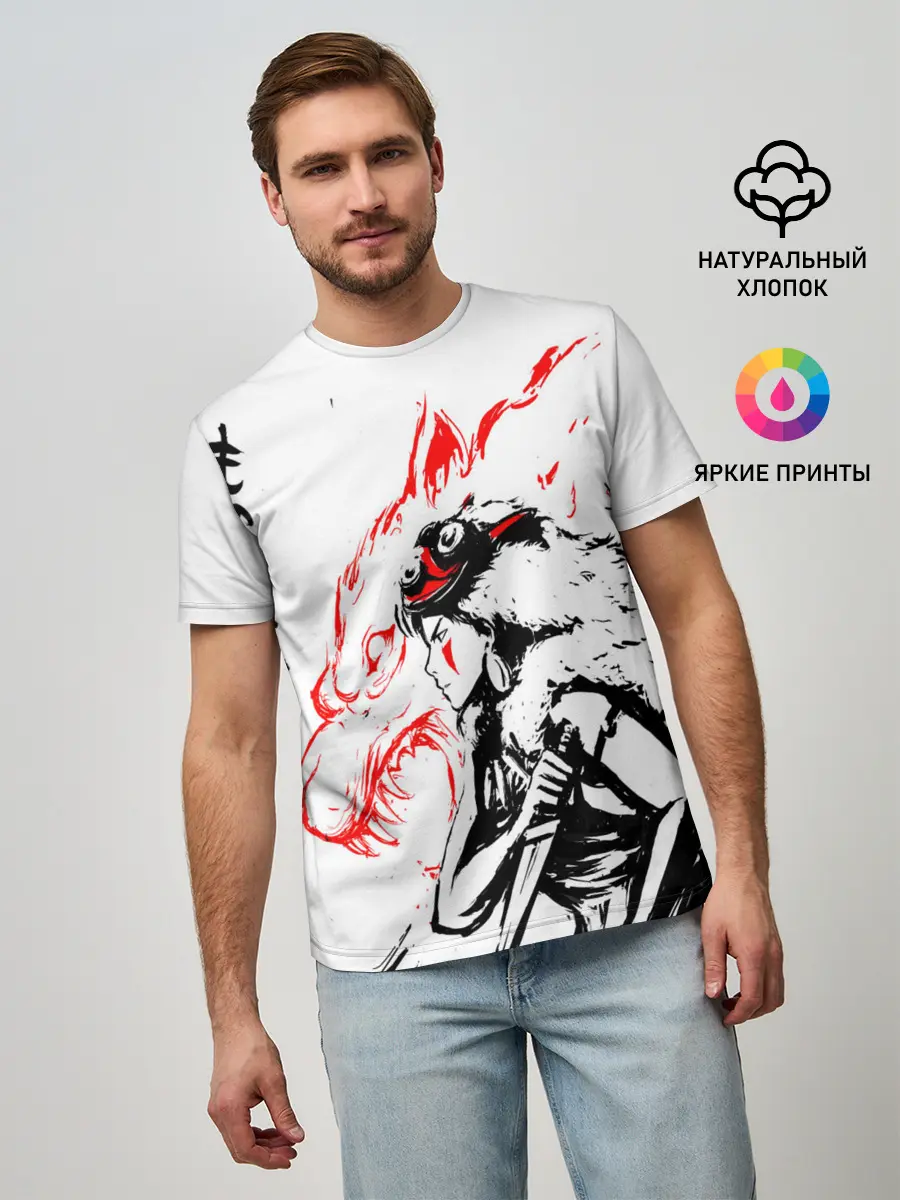 Мужская базовая футболка / Принцесса Мононоке