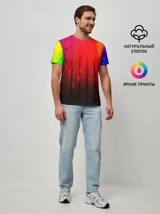 Мужская базовая футболка / АБСТРАКТНЫЕ КРАСКИ