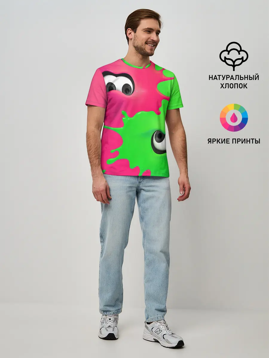 Мужская базовая футболка / Splatoon