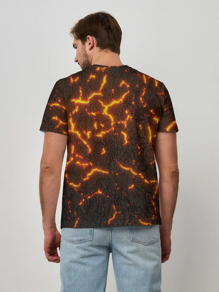 Мужская базовая футболка / Помпеи 3D