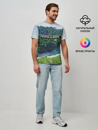 Мужская базовая футболка / Minecraft