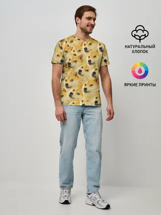 Мужская базовая футболка / Doge
