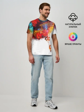 Мужская базовая футболка / Девочка с шарами