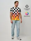 Мужская базовая футболка / ОГОНЬ / УЗОР / PATTERN