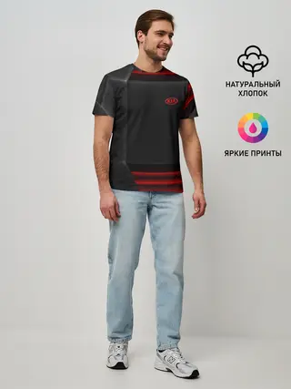 Мужская базовая футболка / KIA auto sport