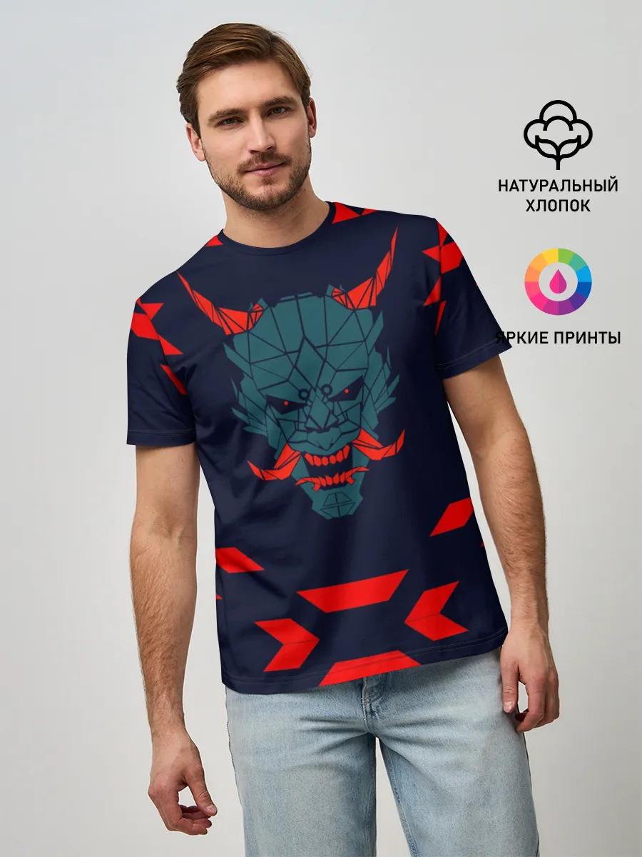 Мужская базовая футболка / демон они