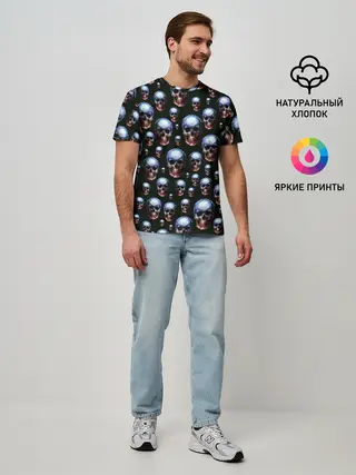 Мужская базовая футболка / Череп