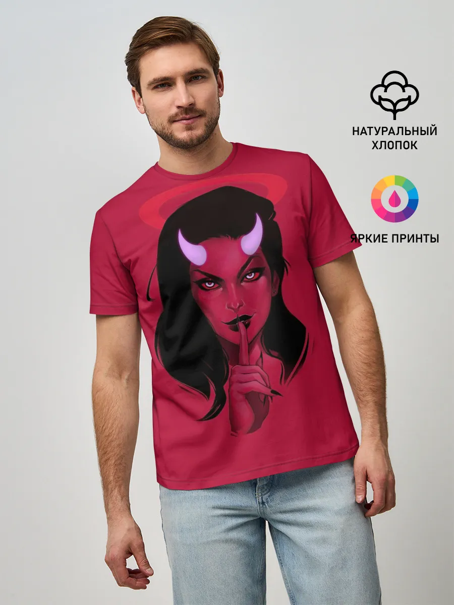 Мужская базовая футболка / Ангельский демон