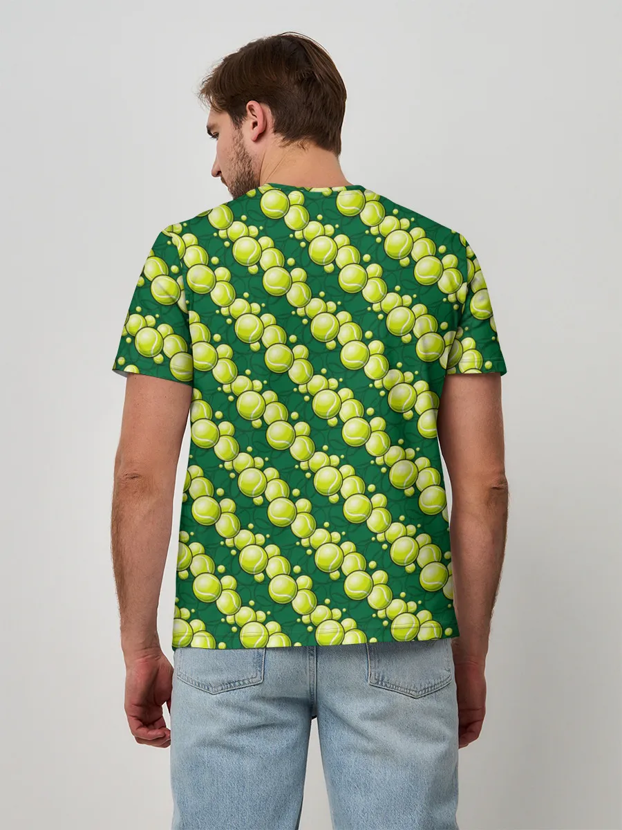 Мужская базовая футболка / Теннисные Мячики