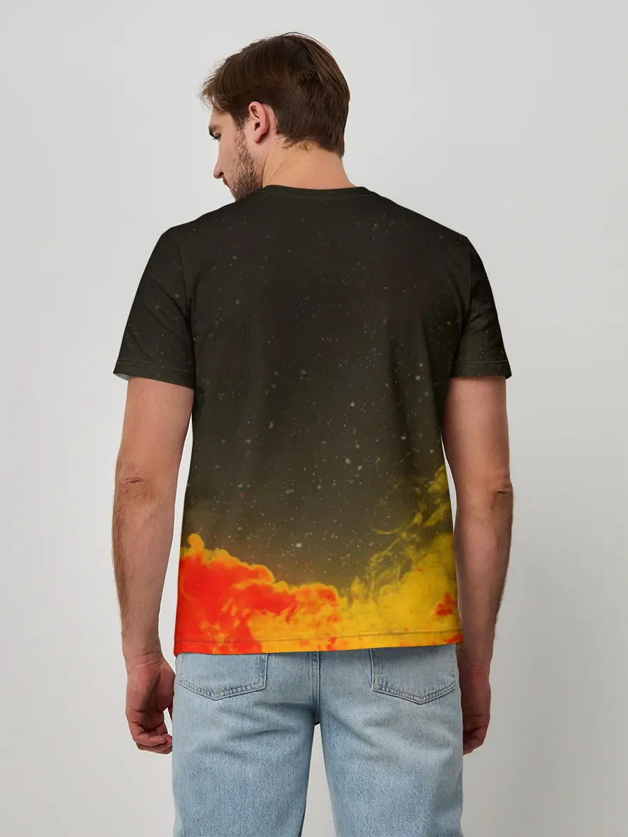 Мужская базовая футболка / Children of Bodom | Skeleton on a horse