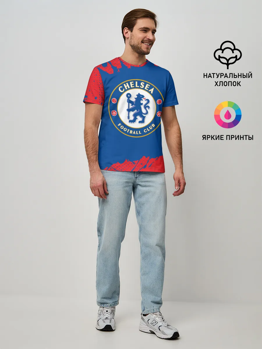 Мужская базовая футболка / CHELSEA F.C. / ЧЕЛСИ