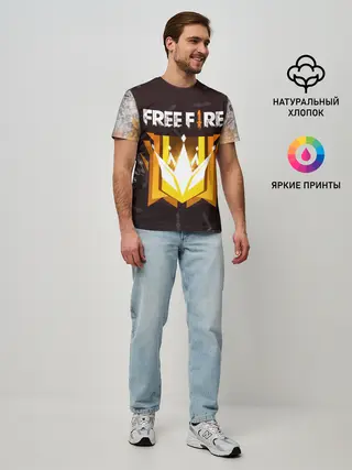 Мужская базовая футболка / Free Fire | Фри фаер