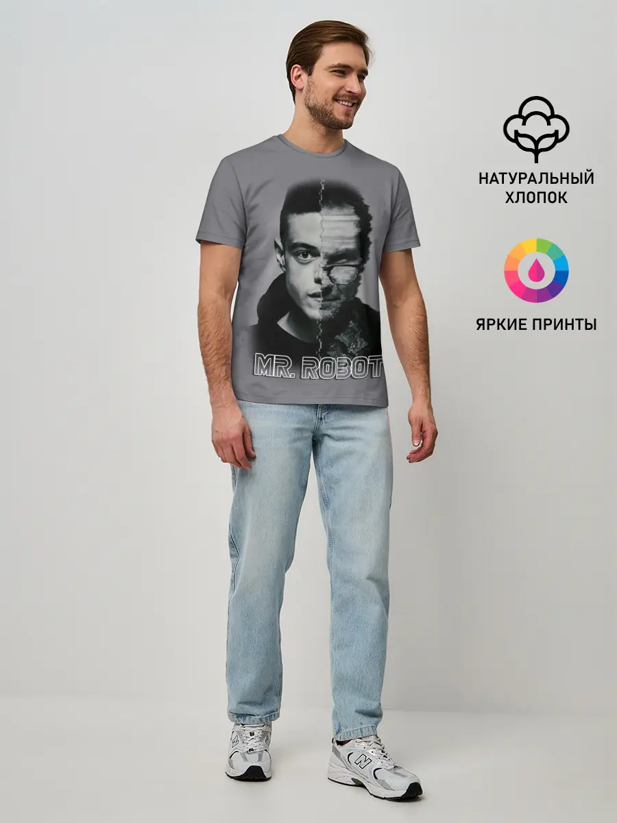 Мужская базовая футболка / Мистер Робот