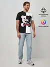 Мужская базовая футболка / MONOKUMA / МОНОКУМА GLITCH