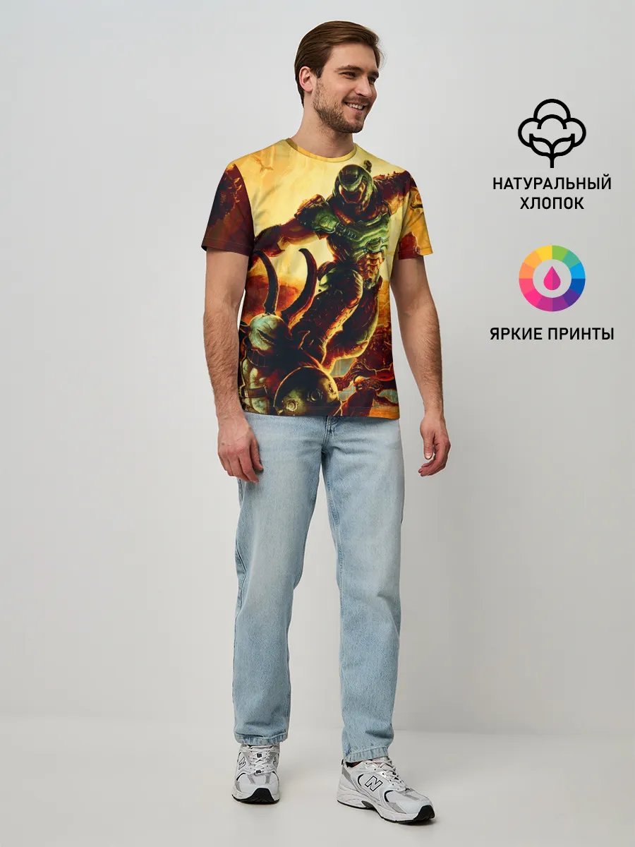 Мужская базовая футболка / Doom Eternal