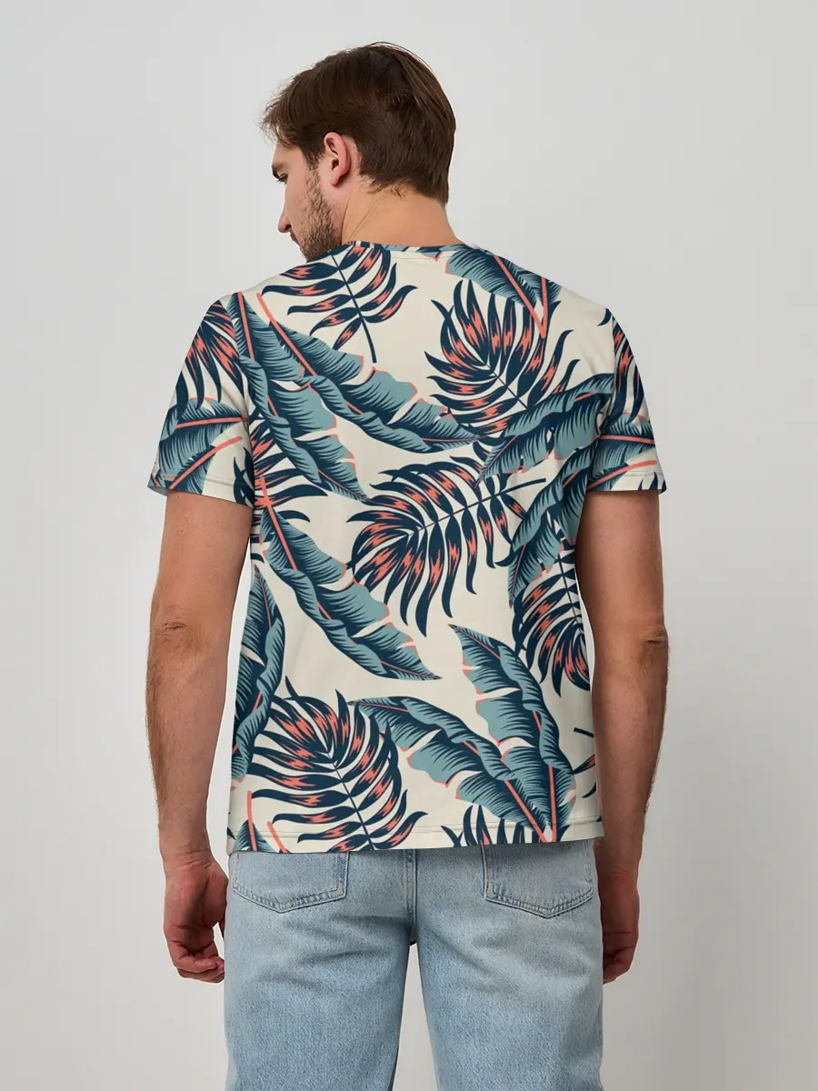 Мужская базовая футболка / Тихие тропики