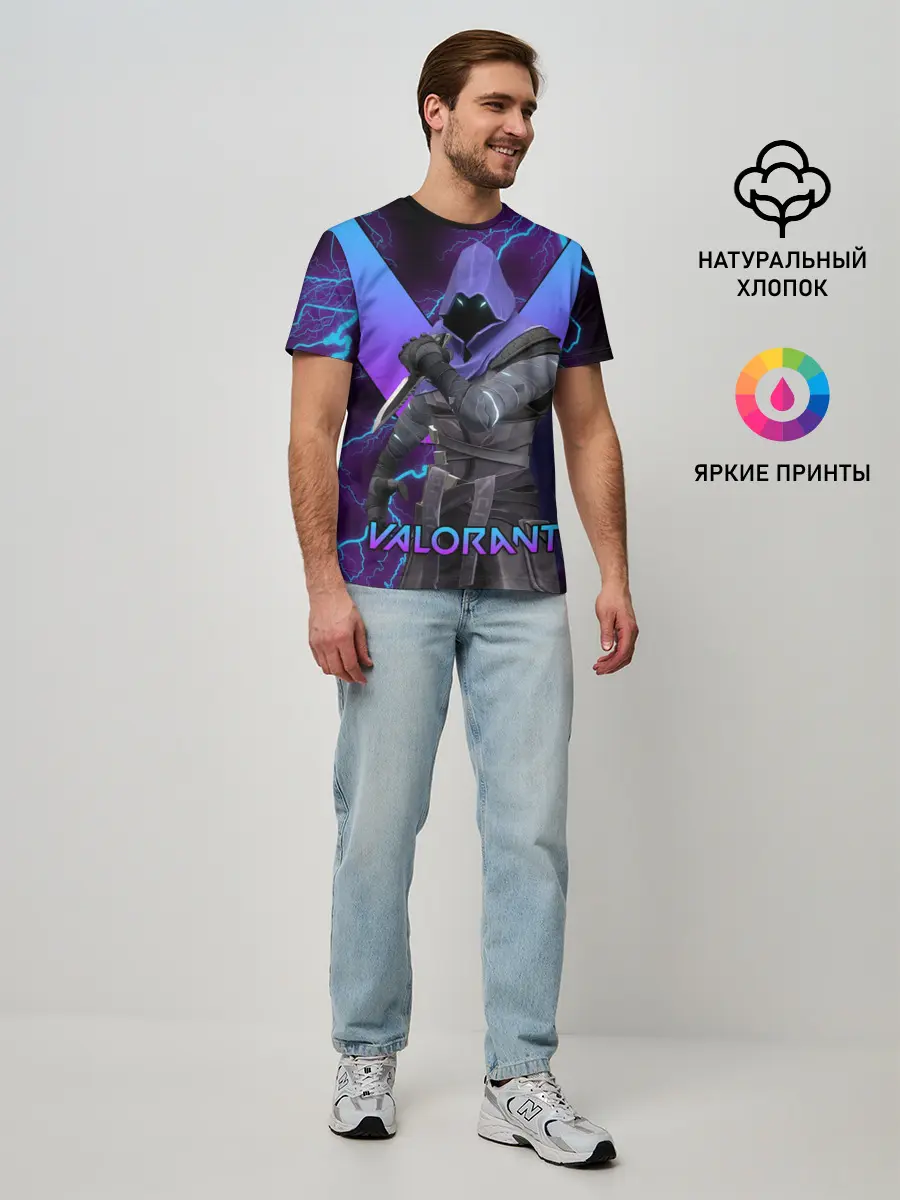 Мужская базовая футболка / VALORANT OMEN