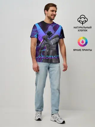 Мужская базовая футболка / VALORANT OMEN