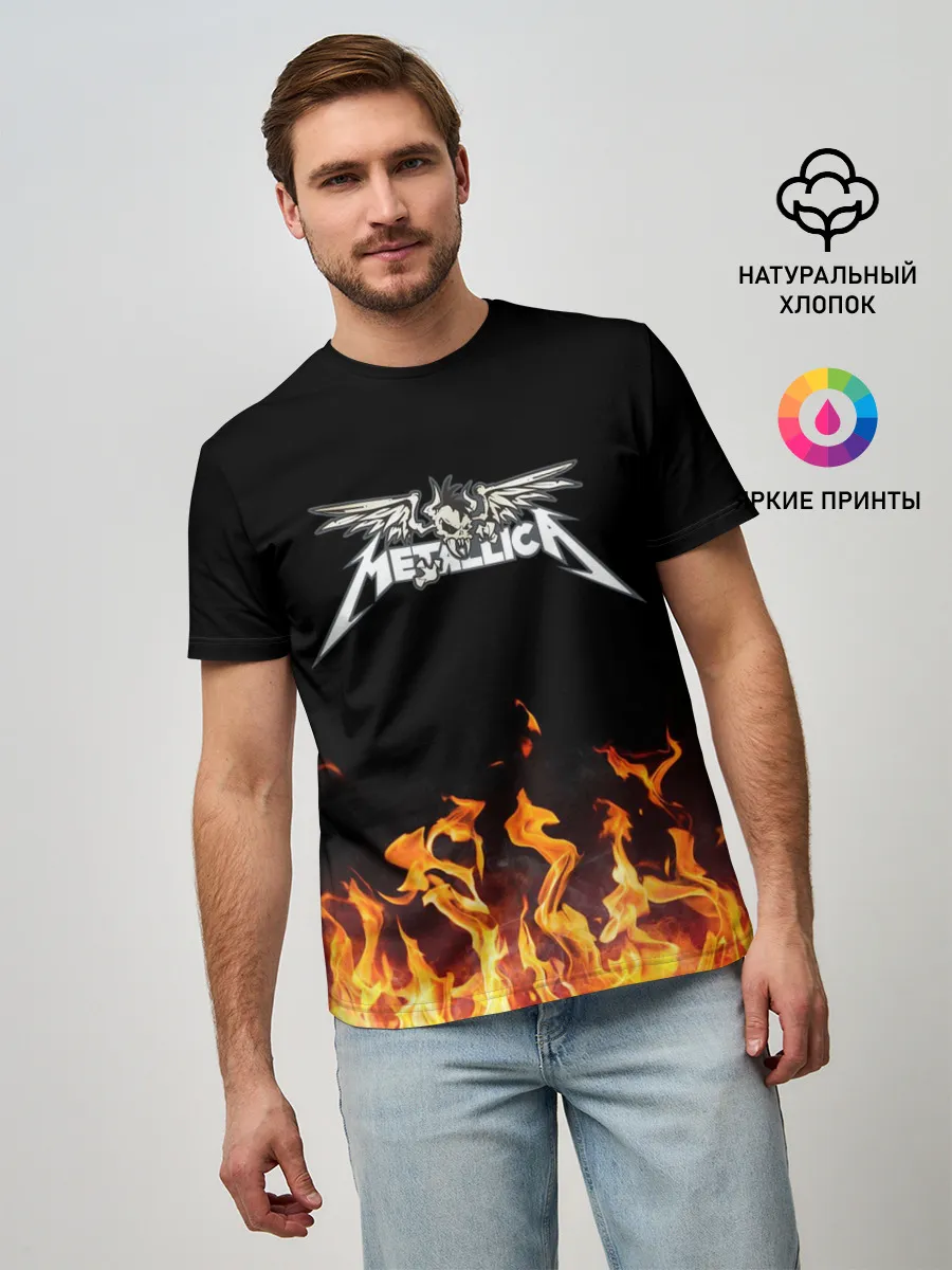 Мужская базовая футболка / Metallica
