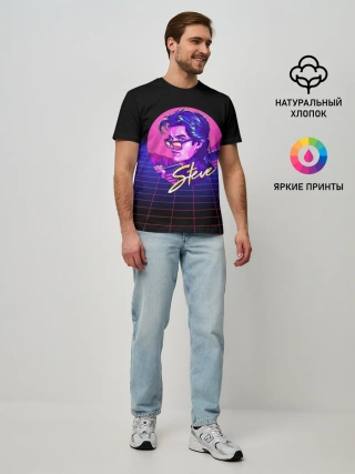 Мужская базовая футболка / STRANGER THINGS - Steve