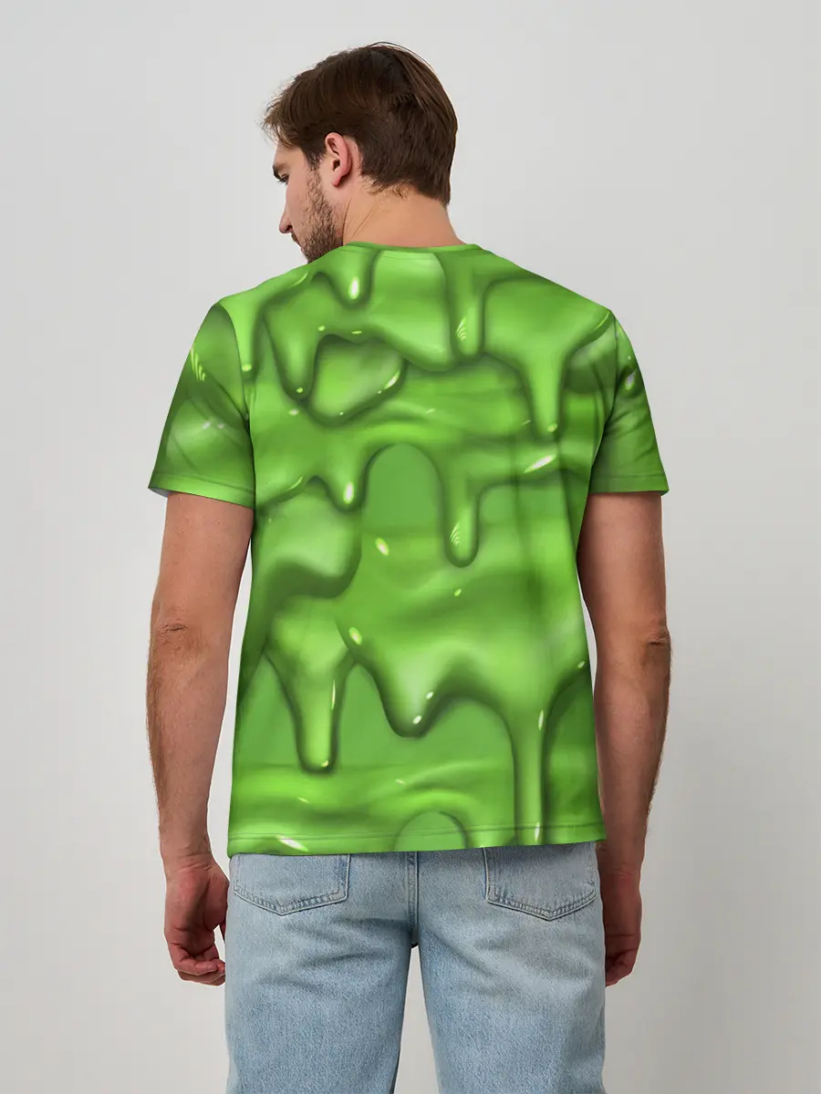 Мужская базовая футболка / Green Slime