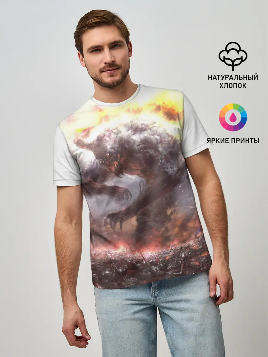 Мужская базовая футболка / Демон Войны | The Demon of War