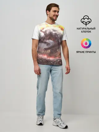 Мужская базовая футболка / Демон Войны | The Demon of War